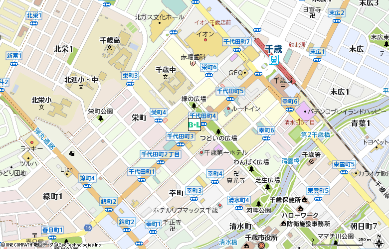 千代田コンタクト付近の地図